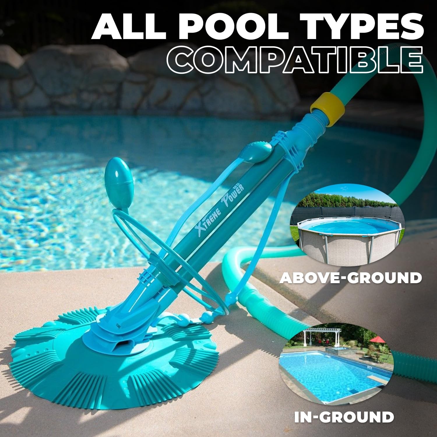 Cleaner Automatic Suction Vacuum Climb Wall In Ground 75037 Pool XtremepowerUS