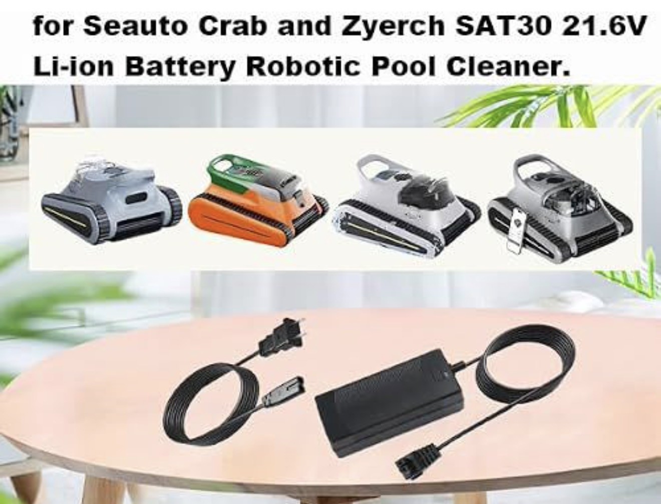 26V Charger for 21.6V Battery Pool Cleaner Compatible with Seauto Crab CR and…