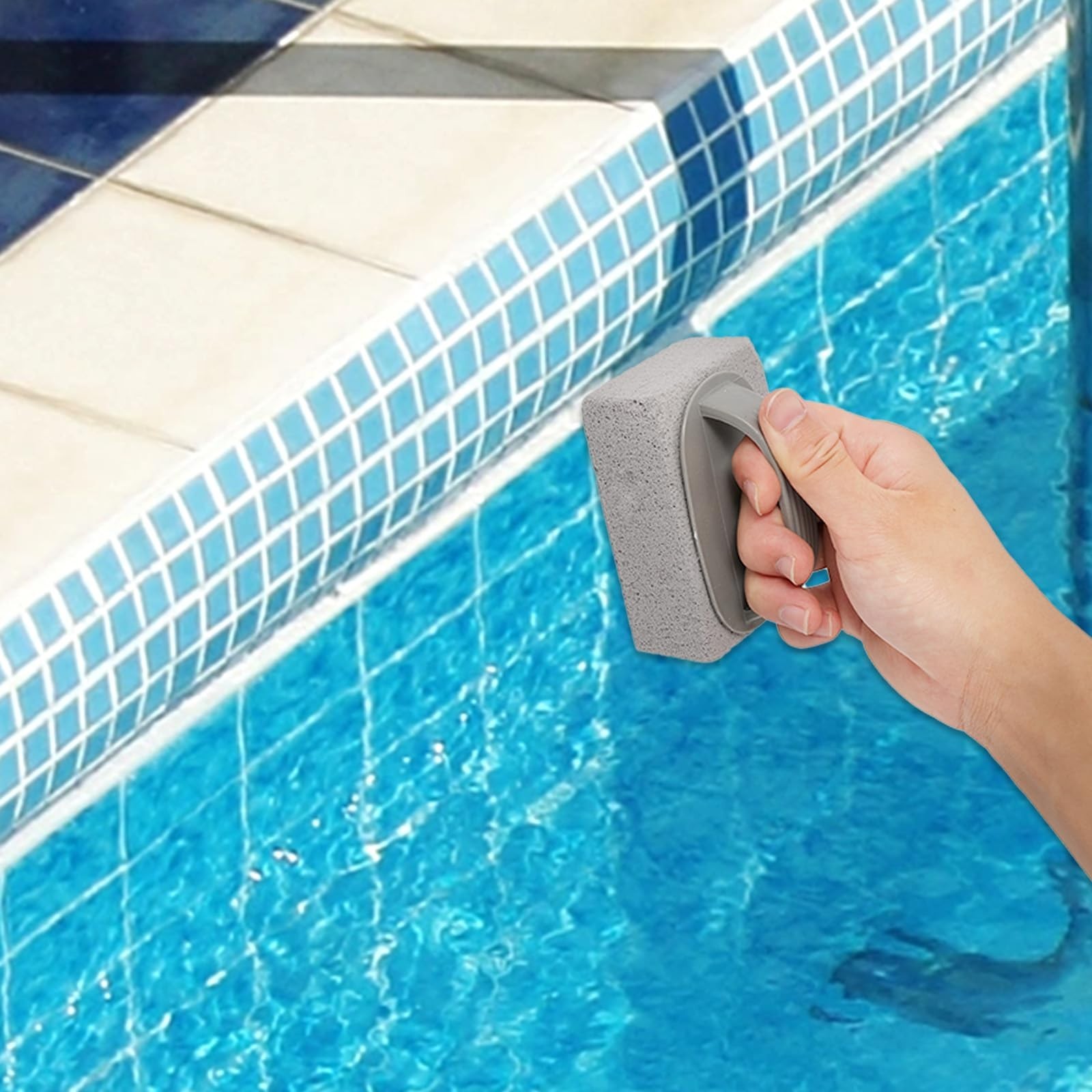8 Pcs Pool Pumice Stones for Tile Cleaning, Stain Removal & Grout Scrubbing