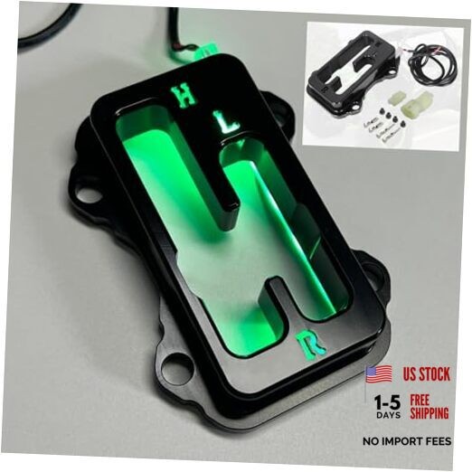 Shifter Gate for Kawasaki KRX 1000/KRX 1000 4, Black Anodized Shift Gate Green