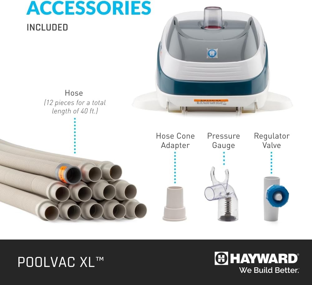 Hayward W32025ADC PoolVac XL Suction Pool Cleaner for In-Ground Gunite Pools..