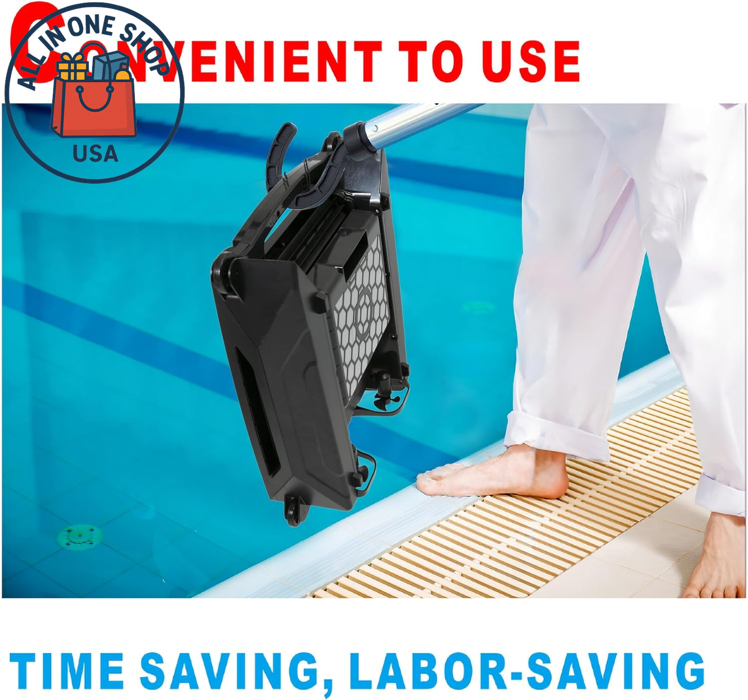 Hook for Robotic Pool Cleaners, Telescopic Rod Compatible Universal 2-Pack
