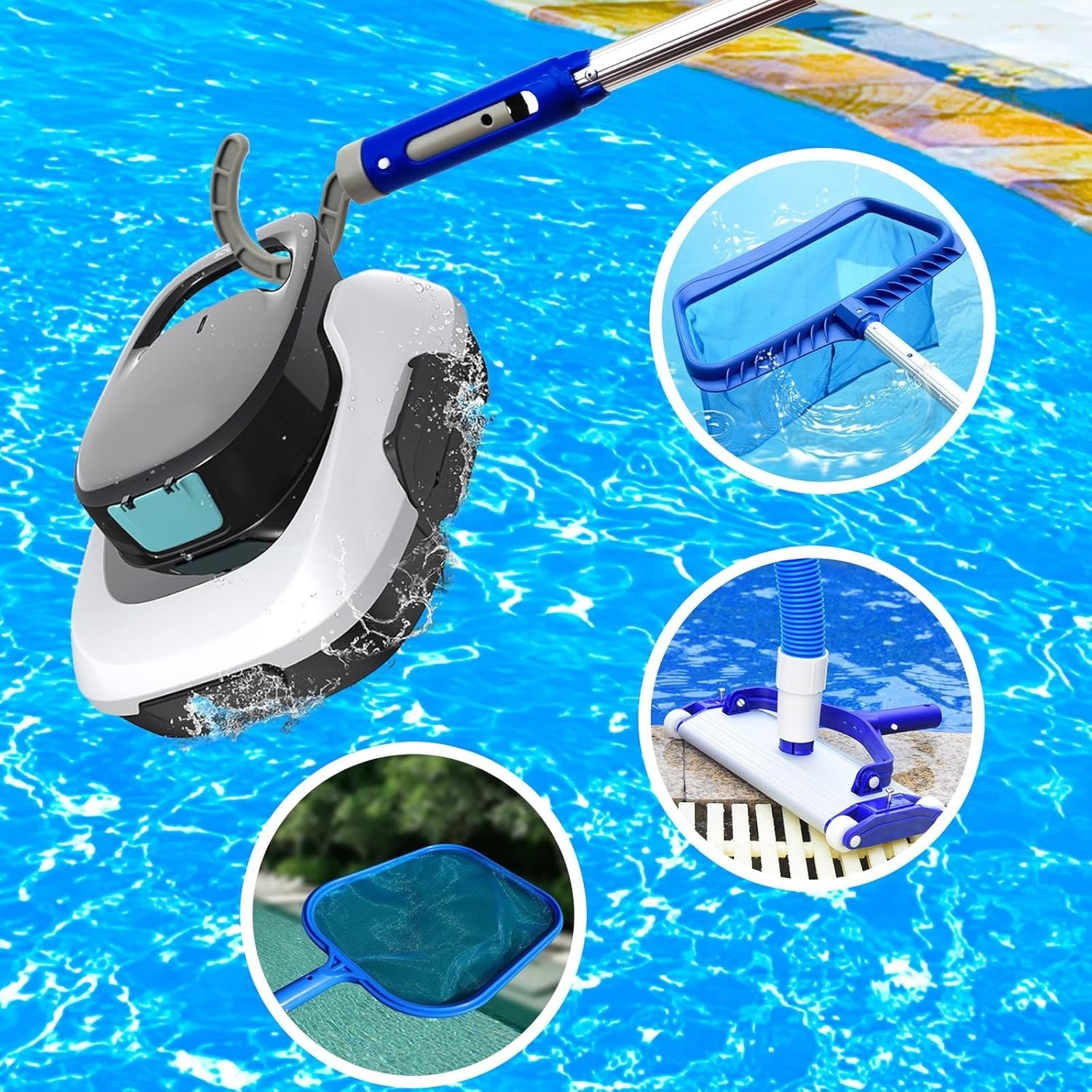 Hook for All Robotic Pool Cleaner with Swimming Pool Pole, Accessories Hook C…