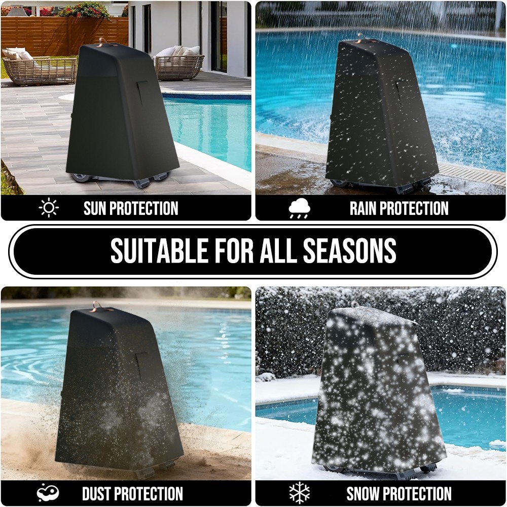Robotic Swimming Pool Cleaner Caddy Cover Outdoor Waterproof Protector Universal