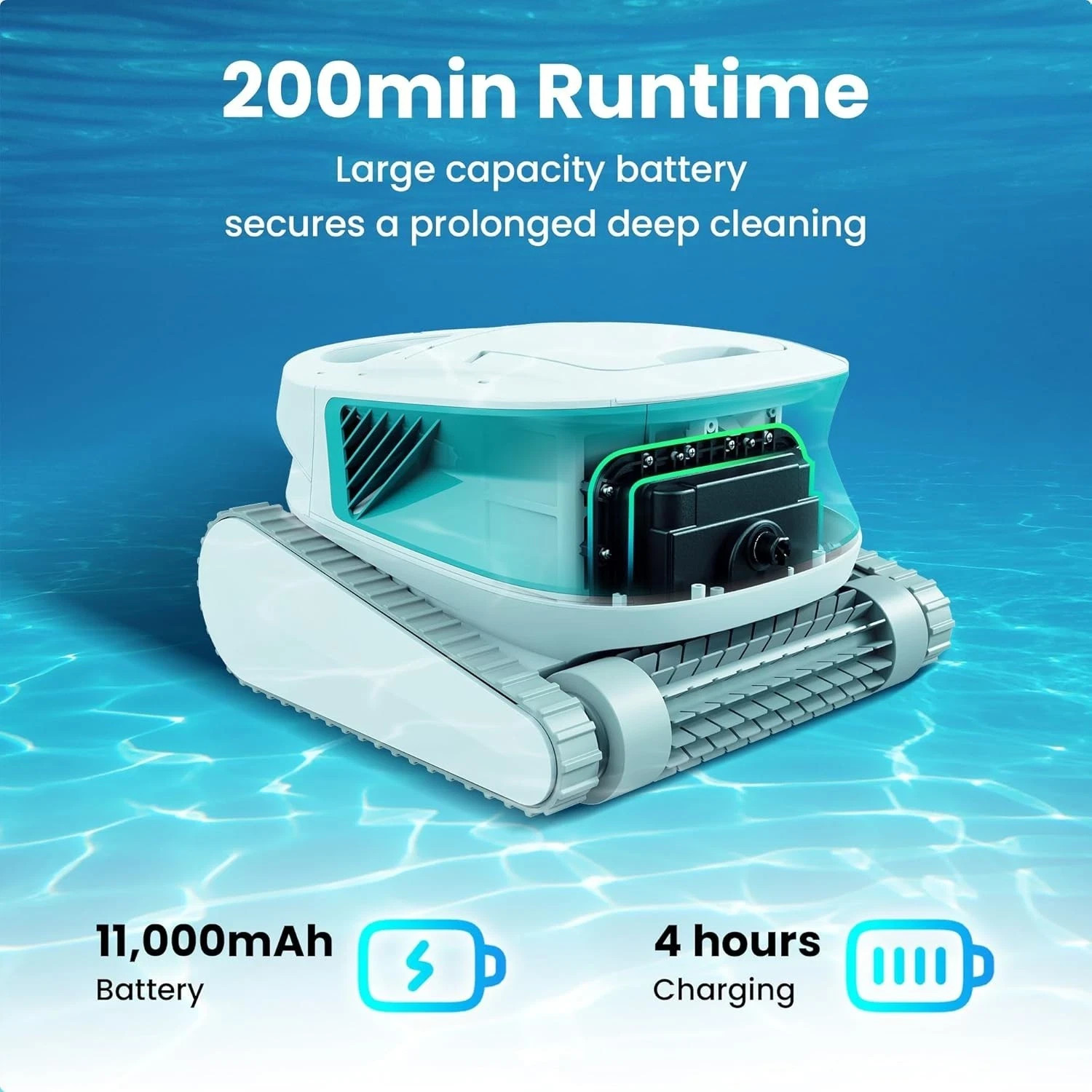 Hydro 3 Cordless Automatic Robotic Pool Vacuum Cleaner