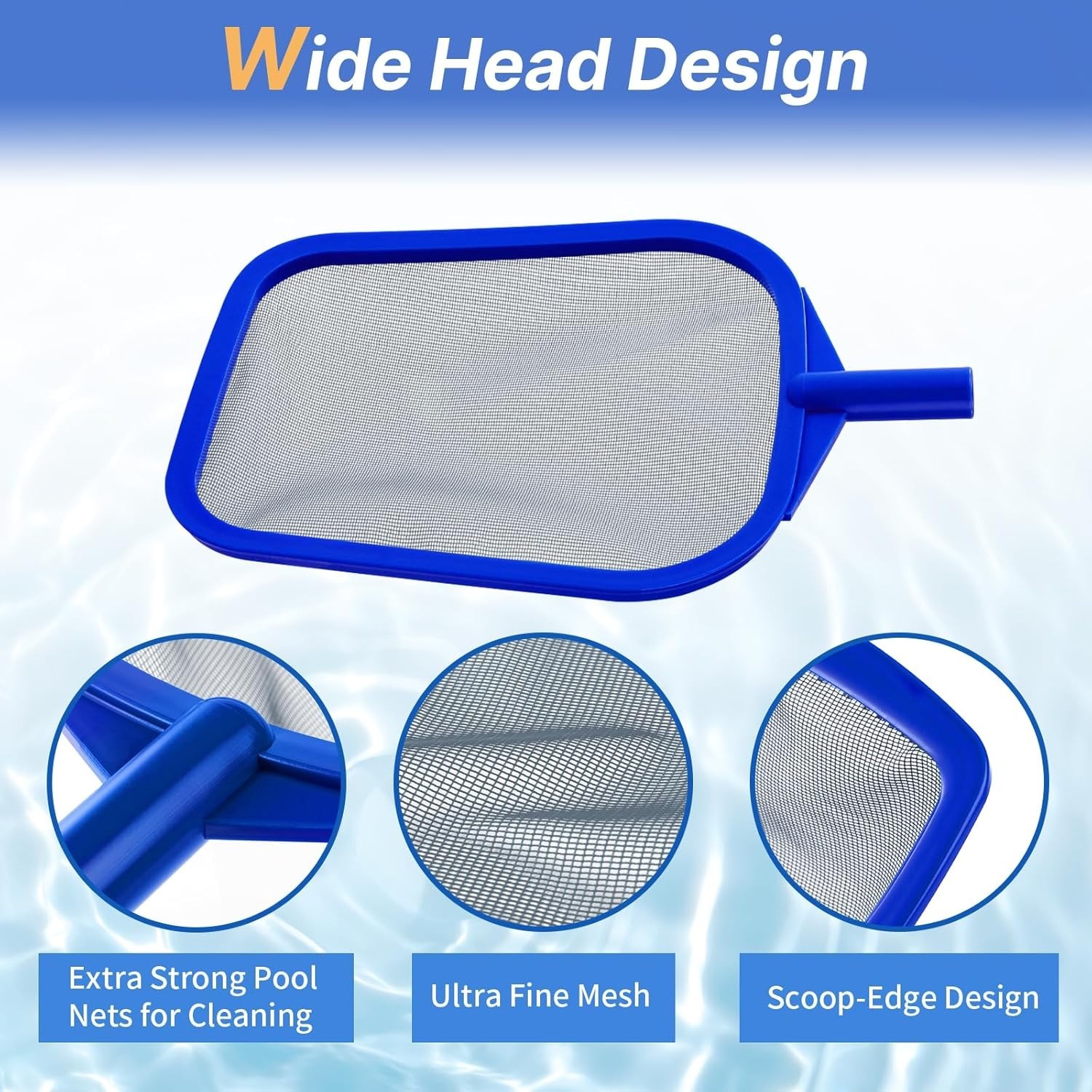 Pool Skimmer – Hot Tub Skimmer Spa Net with Pole, 26 », Ultra Fine Mesh Net S…