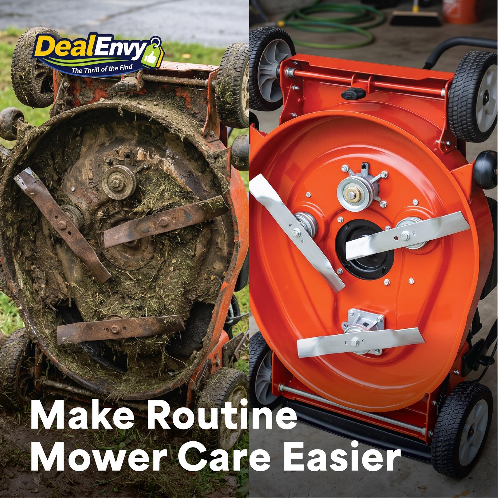 DealEnvy Quick Connect Lawn Mower Deck Wash Port Adapter – Riding Small, Red