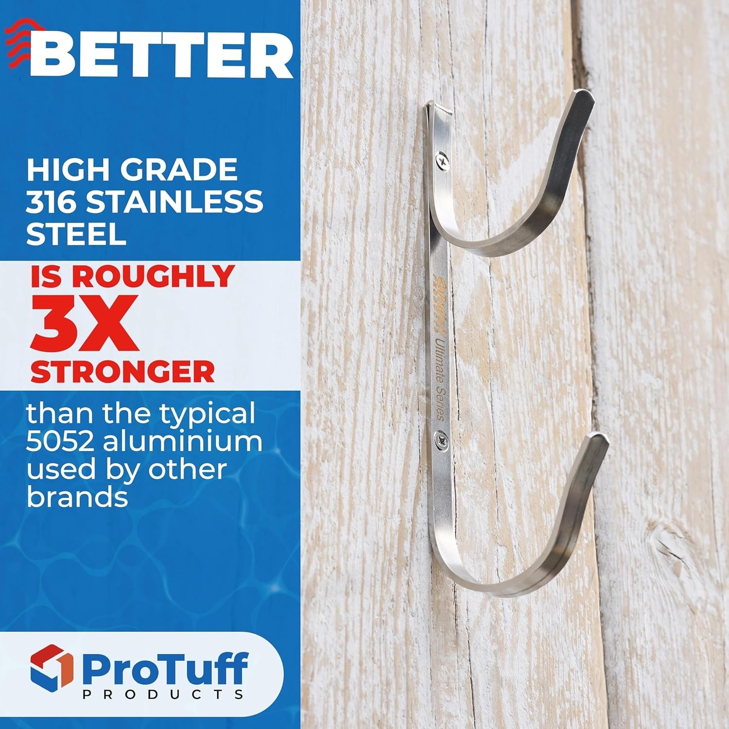 Stainless Steel Pool Pole Hanger Set