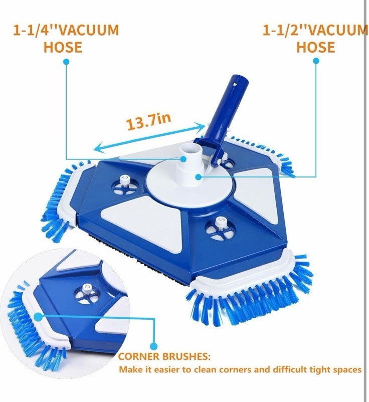 Upgraded Swimming Pool Vacuum Head Heavy Duty Swimming Pool Vacuum Head