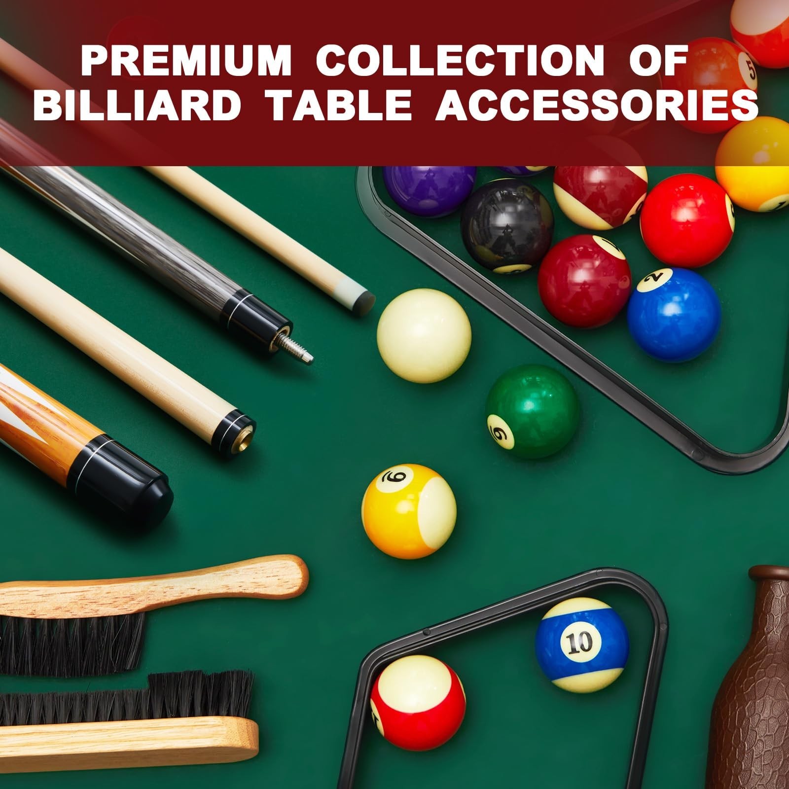 Liliful Pool Table Accessories Billiards Accessories Billiard Pool Balls with…