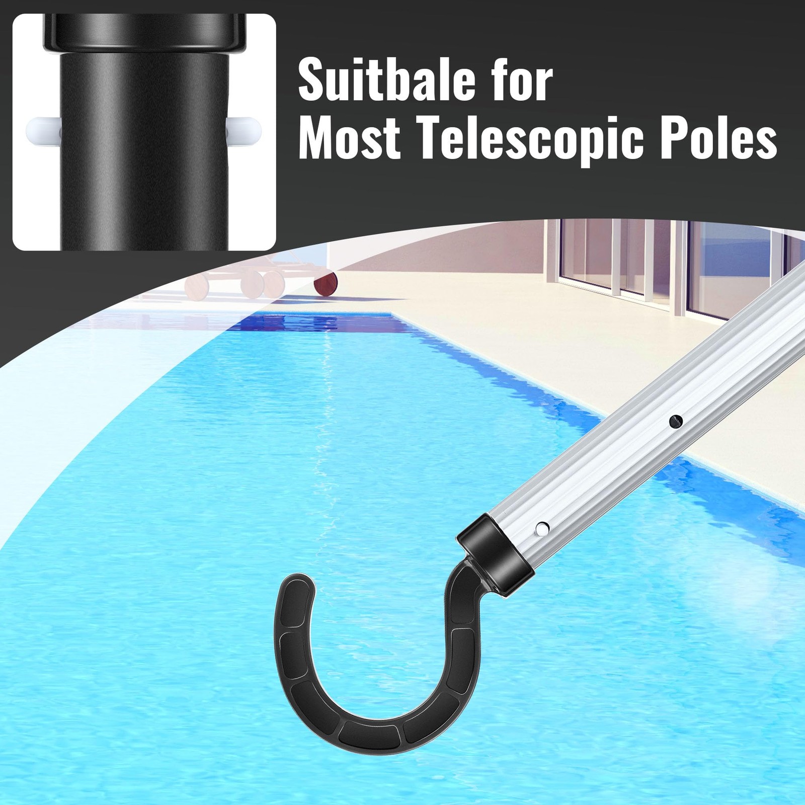 Pool Robot Retrieval Hook for All Robotic Cleaners Universal Attachment