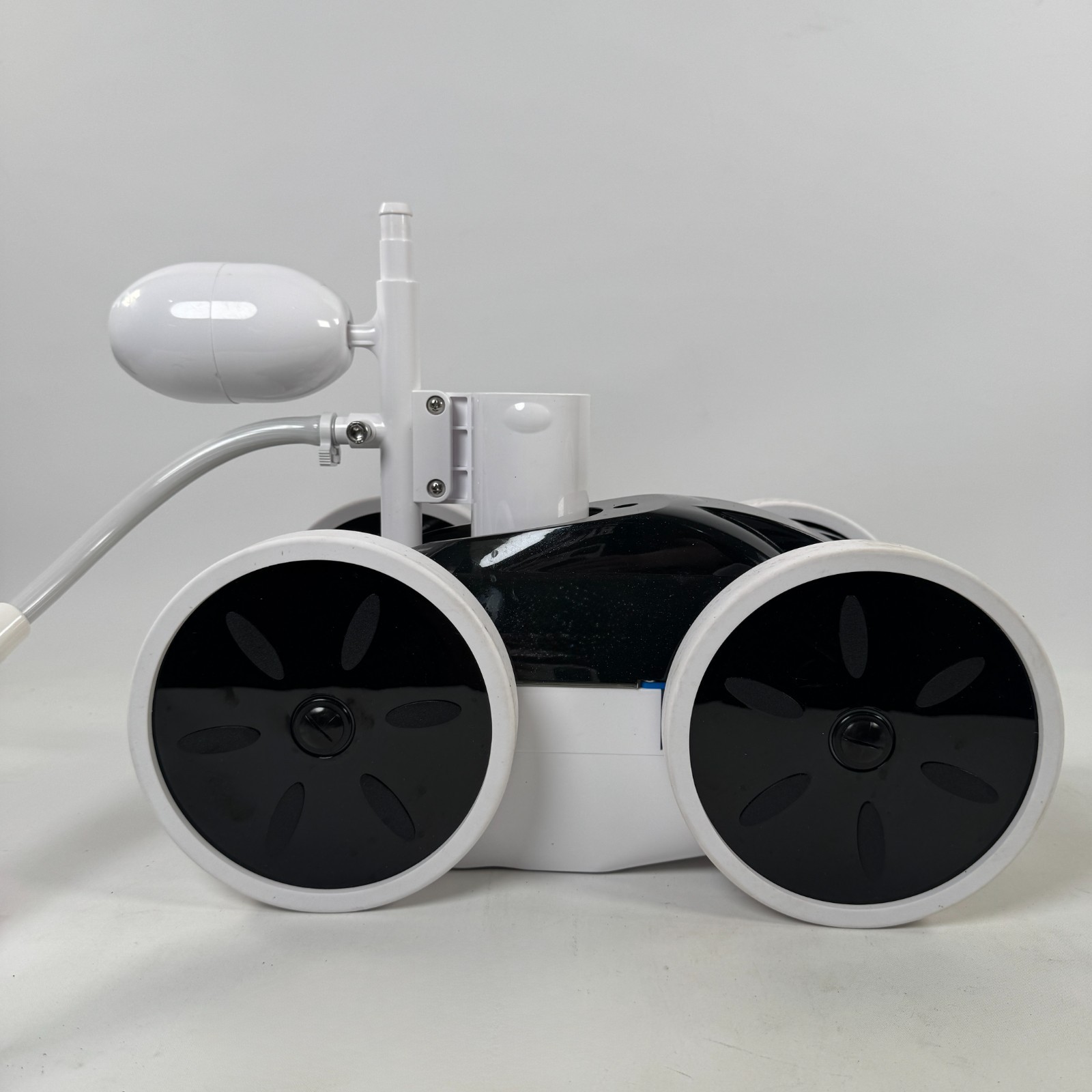 AMPTYHUB~Upgraded Pool Pressure Side Sweeper – 4 Wheel Professional Pool Cleaner