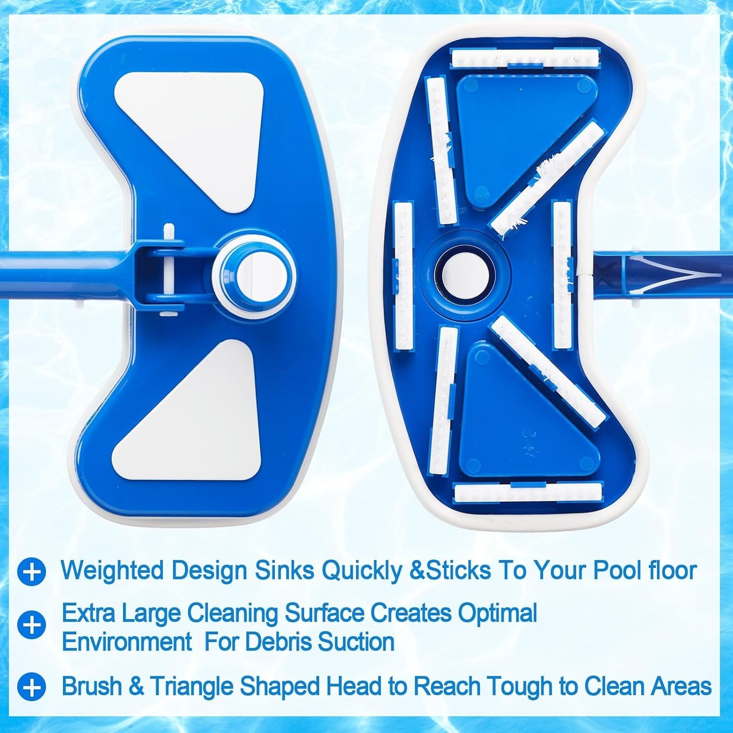 Ultimate 5-Piece Pool Cleaning Set: Leaf Skimmer, Vacuum Head & Pumice Stone