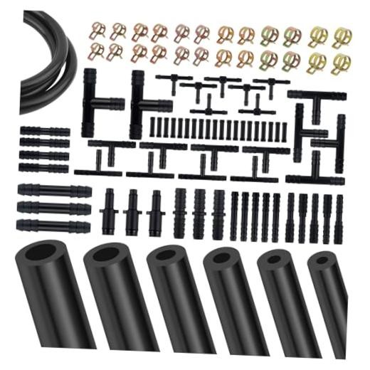 5Ft Vacuum Hose Automotive Set – 6 Sizes 3/8&Prime;, 5/16&Prime;,1/4&Prime;,3/16&Prime;,5/32&Prime;,1/8&Prime; 94PCS