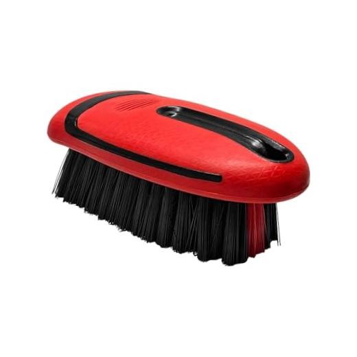 Carpet and Upholstery Cleaning Brush, Car Interior Leather Brush Stiff Red