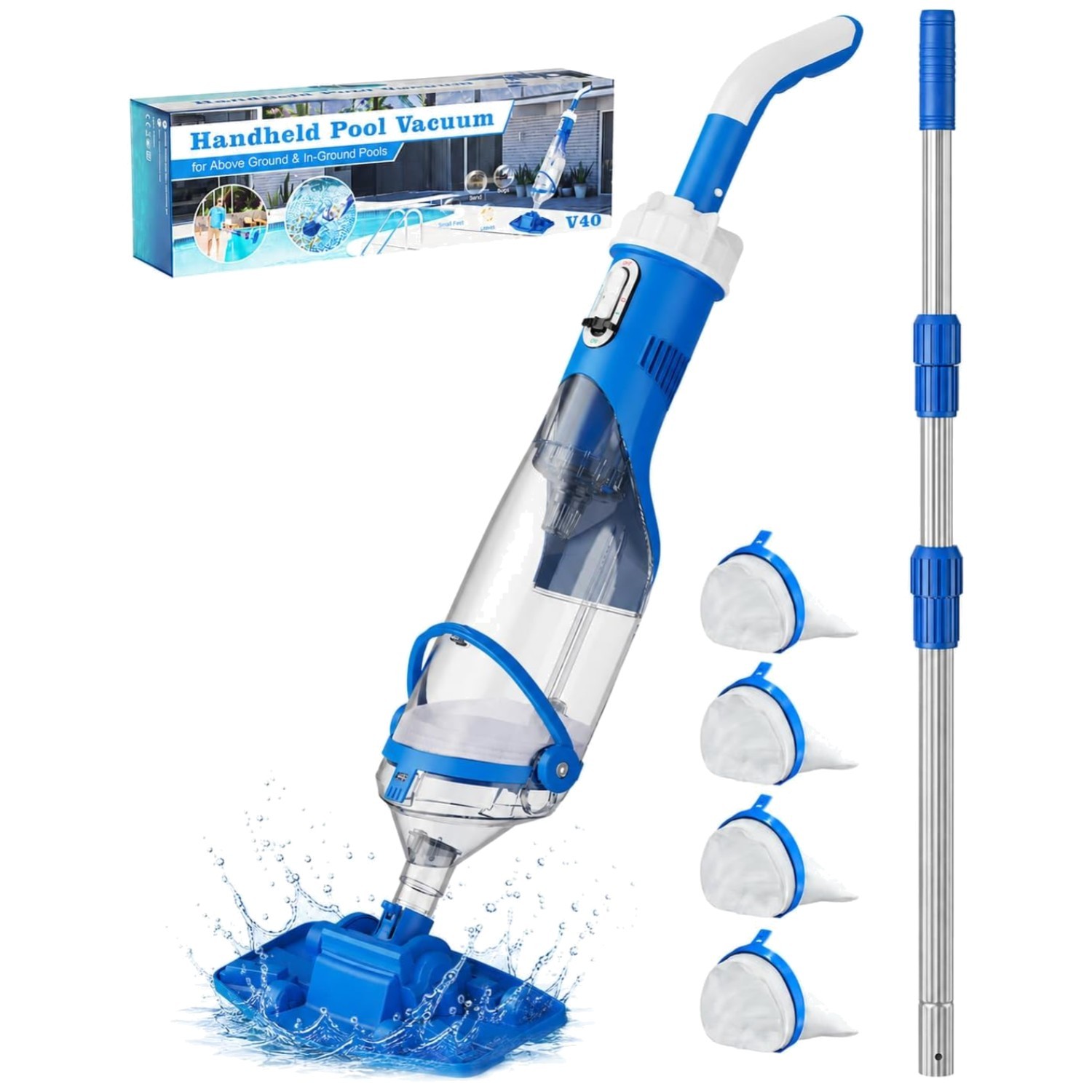 Cordless Pool Vacuum with Smart Protection