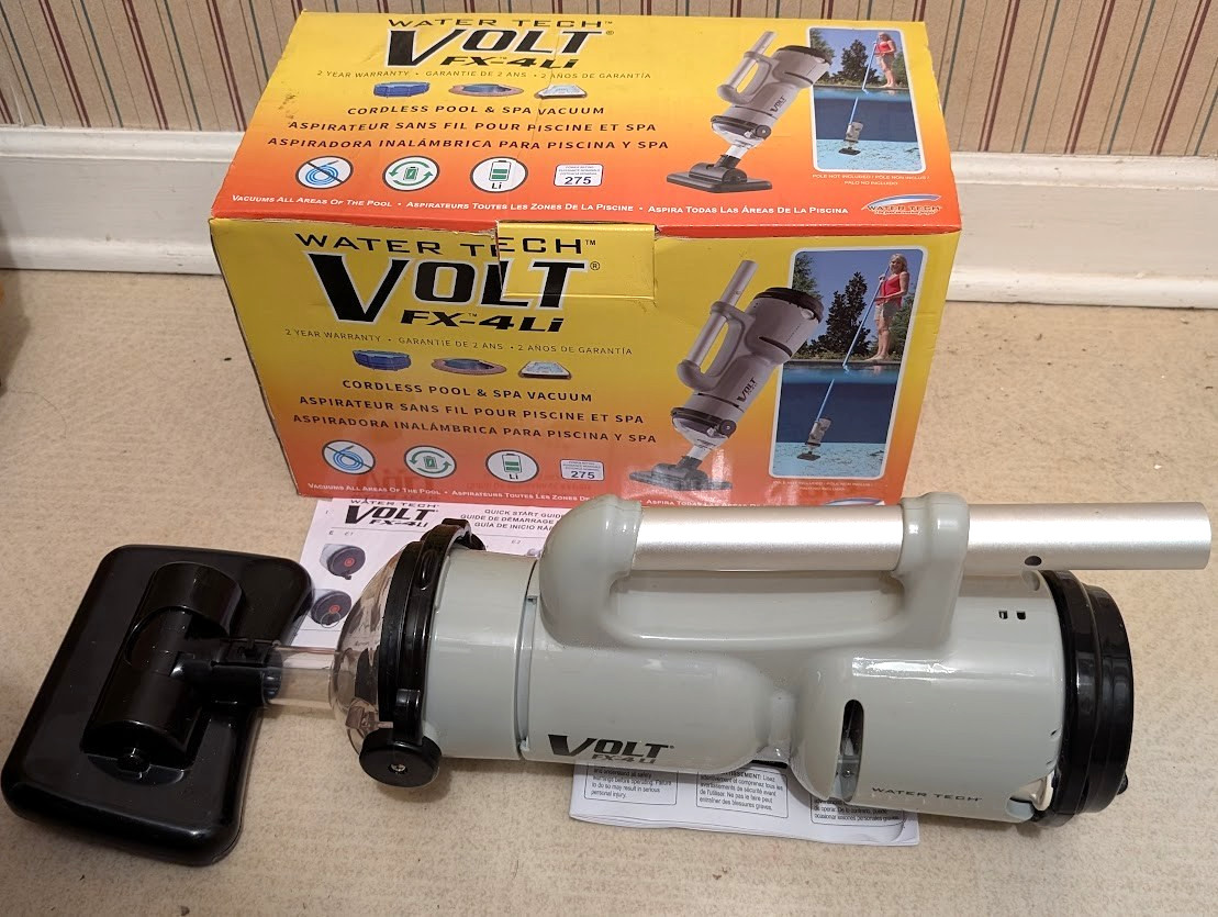 Volt FX-4Li Cordless Pool Spa Vacuum Rechargeable Handheld Cleaner for Swimming