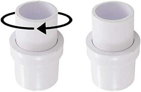 1-1/2&Prime; Pool Vacuum Head Swivel Adapter Connector for Manual Vac Vacuum Head Repl