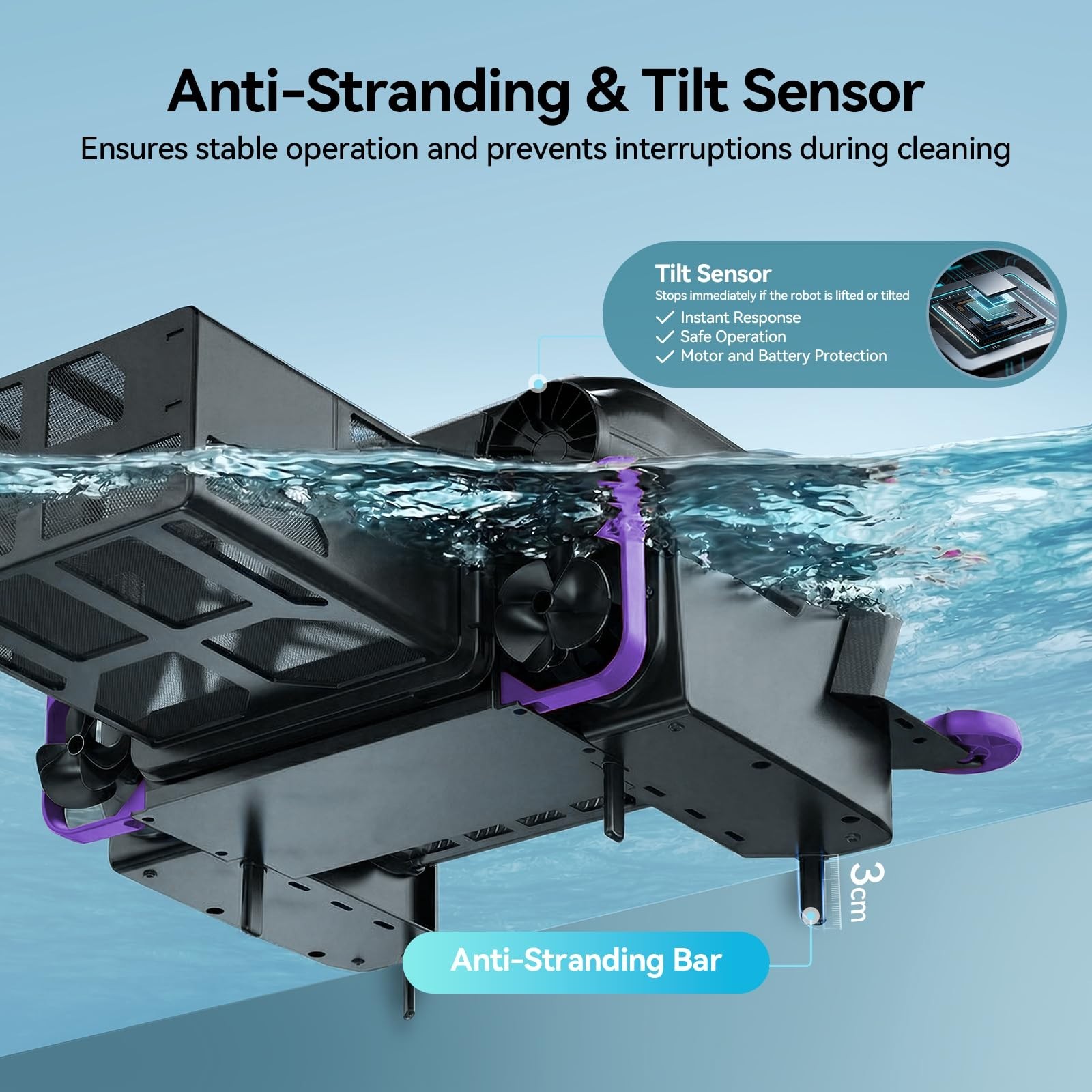 Solar-Powered Robot Pool Surface Skimmer Cleaner Salt Tol Motors 150-um Filtrate