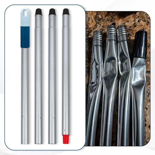 Stiff Bristle Deck Brushes for Scrubbing Heavy Duty with Rubber Scrape
