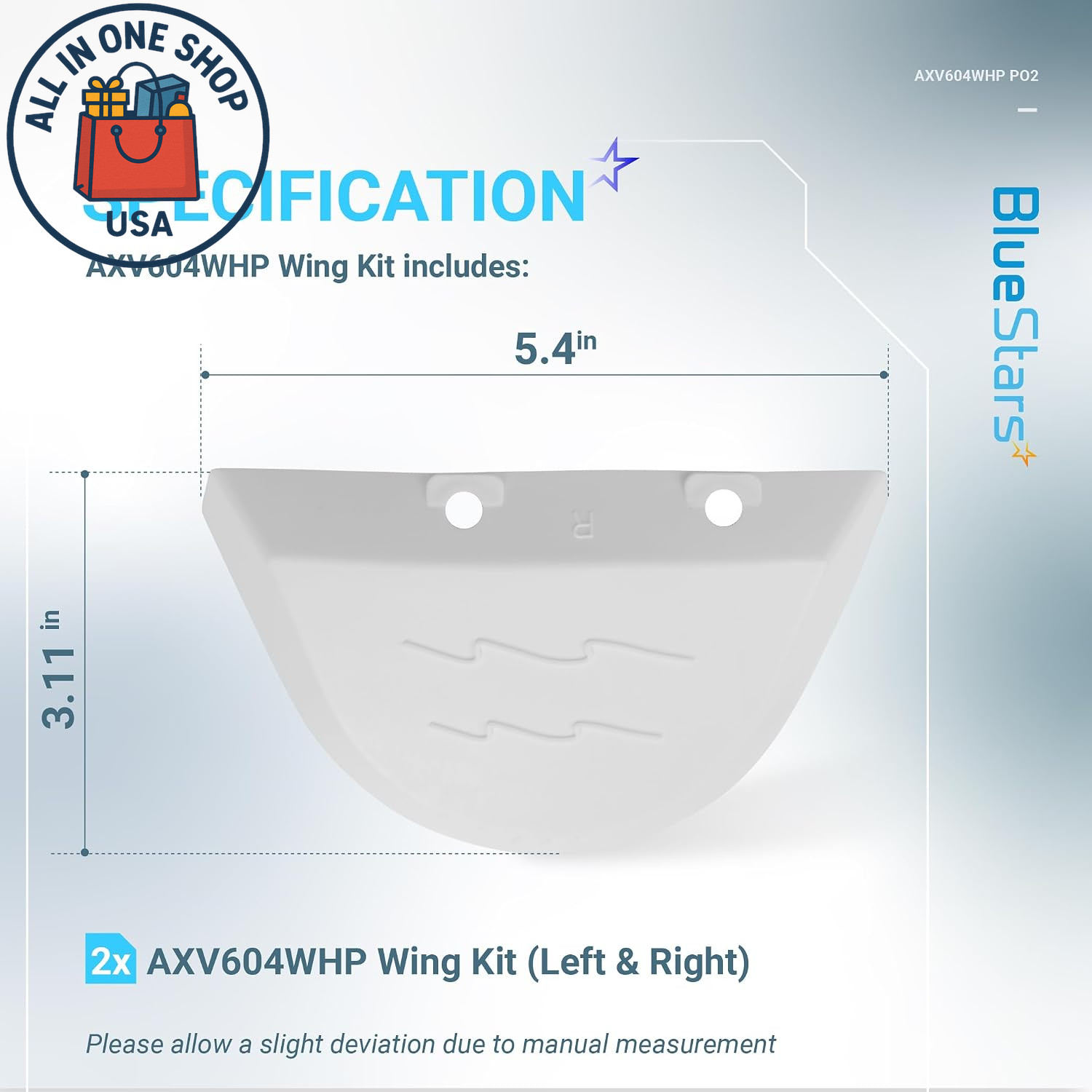 AXV604WHP Replacement Wing Kit for Hayward Pool Cleaners