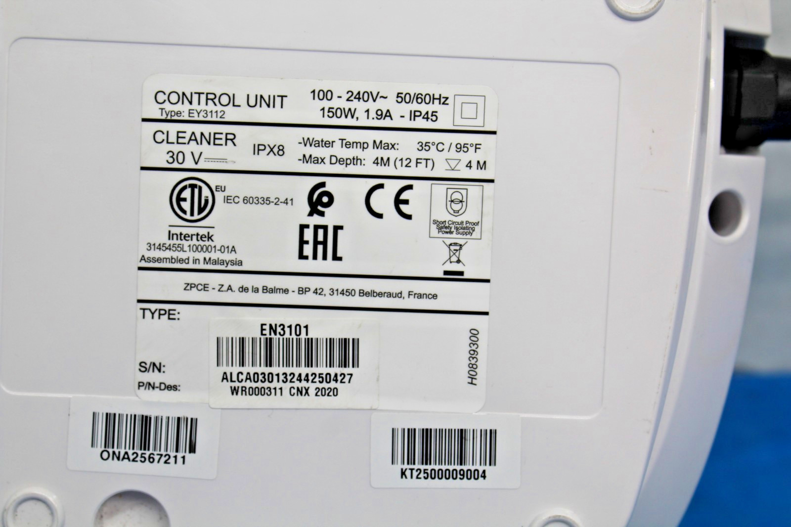 ZODIAC EY3112 CONTROL UNIT CNX2020 ONLY POWER-ON PARTS/REPAIR **READ** T9-D14