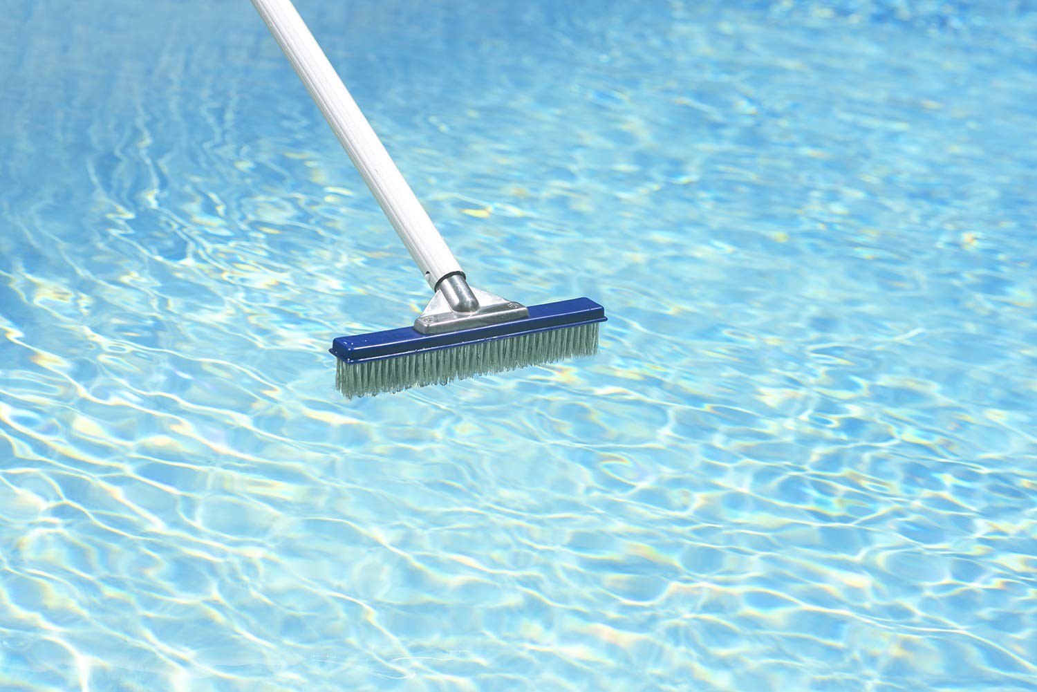 10 Inch Silver Pool Wall Brush For Gunite Pools Stainless Steel Bristles