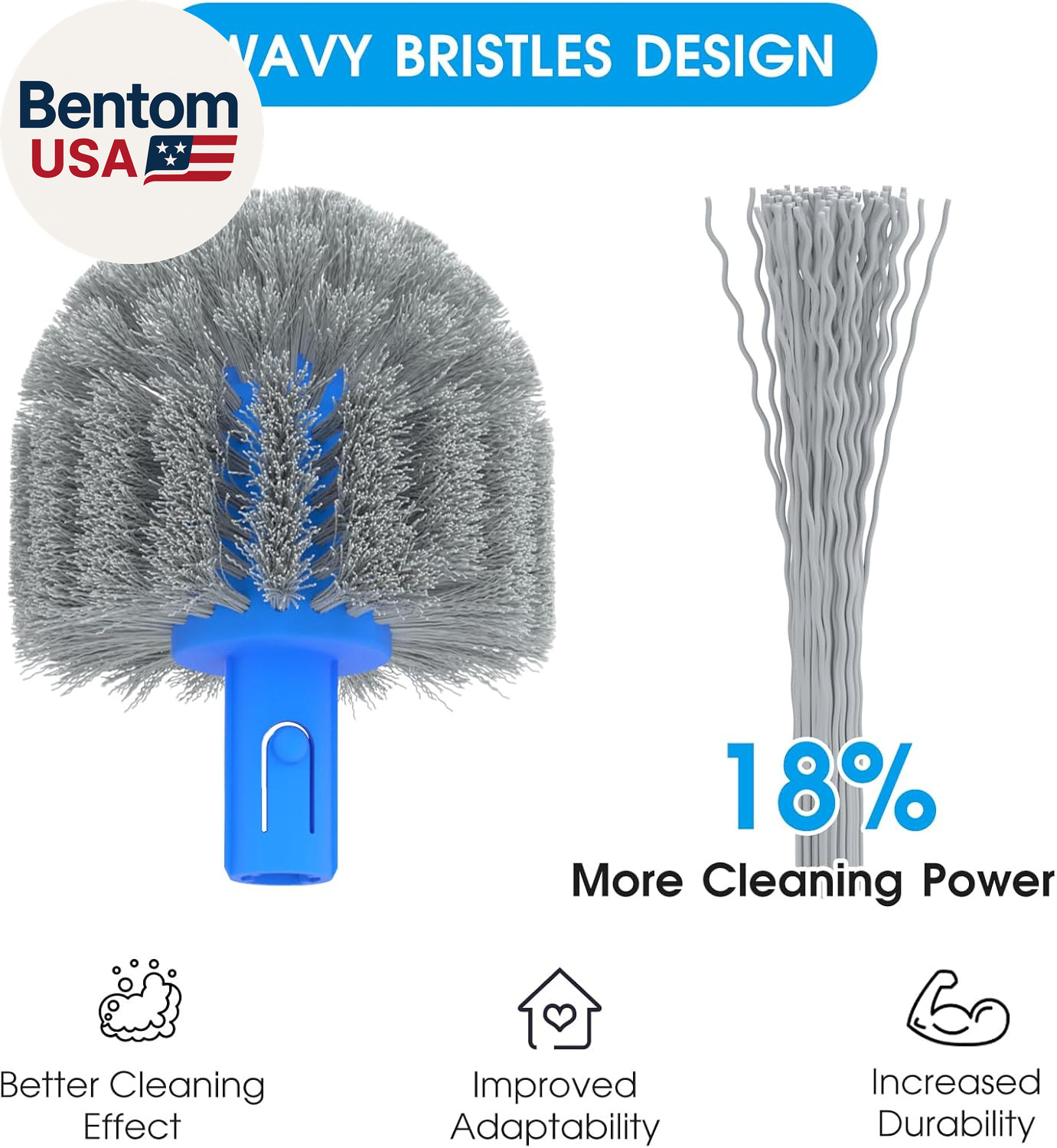 20 » 2 in 1 Pool Brush Head Cobweb Duster Heavy Duty Pool Cleaning Detachable ro