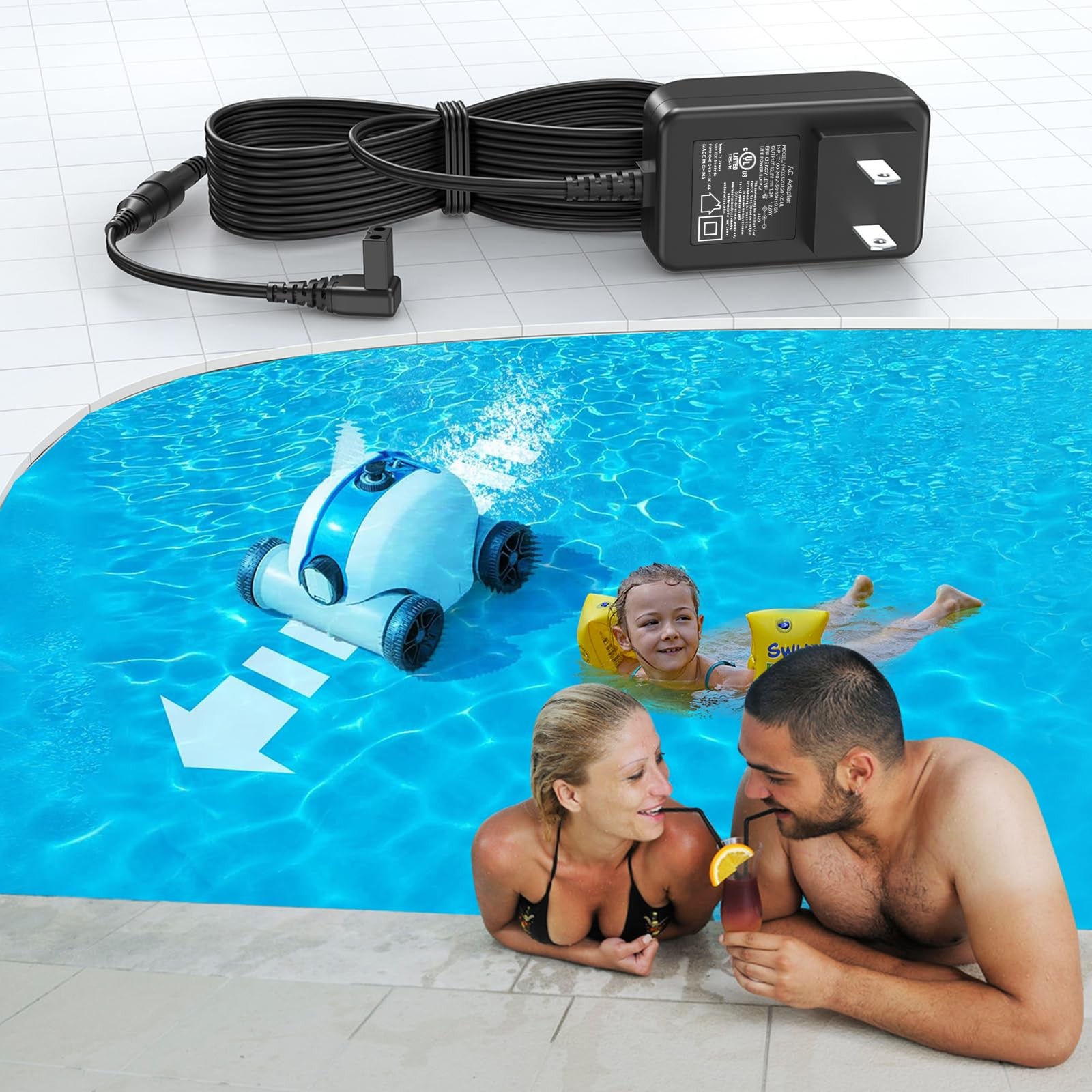 12.6V for Paxcess HJ1103J HJ1103 Cordless Automatic Robotic Swimming Pool…