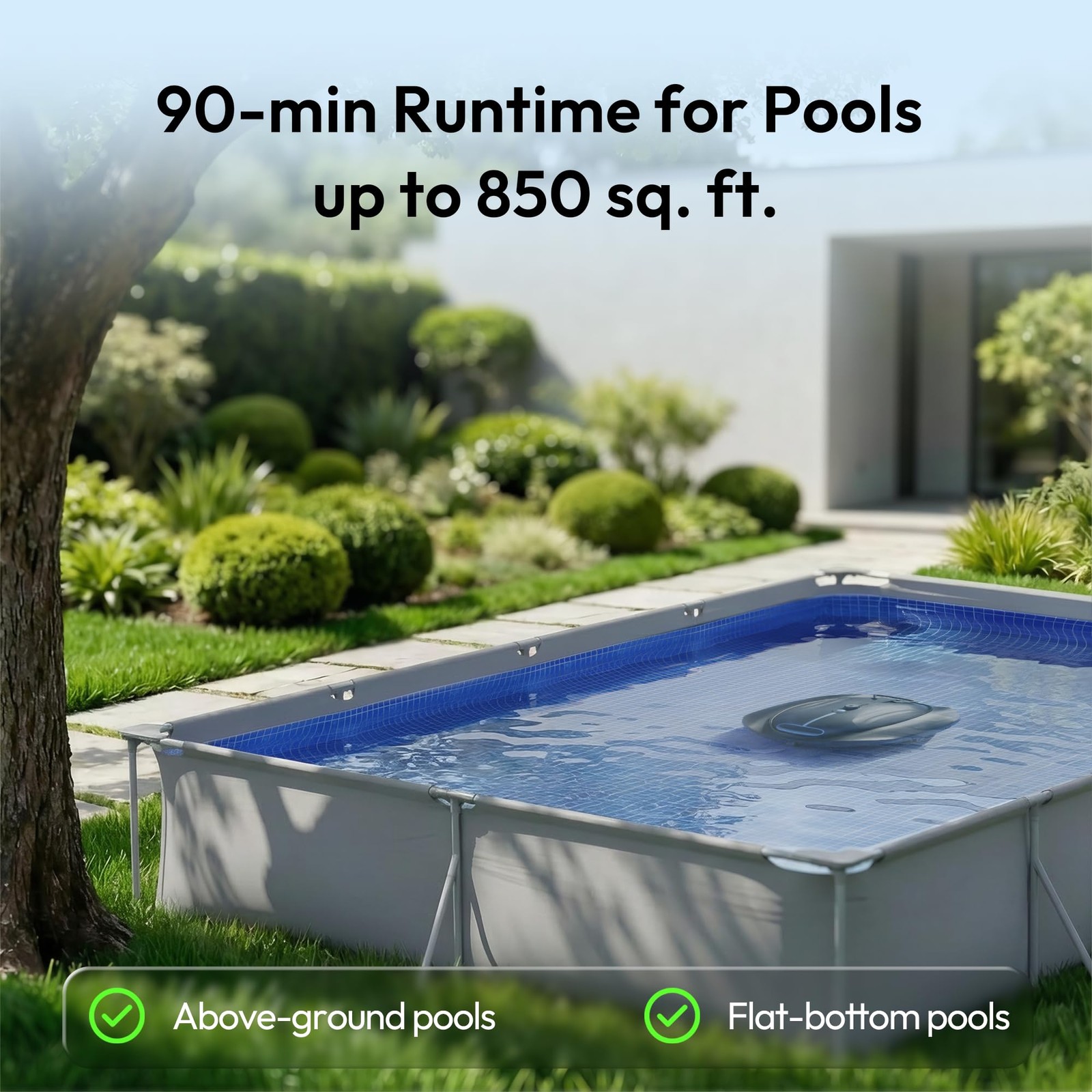 Bubot 300P Cordless Pool Vacuum, Robotic Pool Cleaner with Industry Leading S…