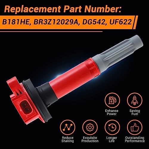 DG542 Ignition Coils Pack Replacement for Ford F-150 Mustang 5.0L UF622 Coils