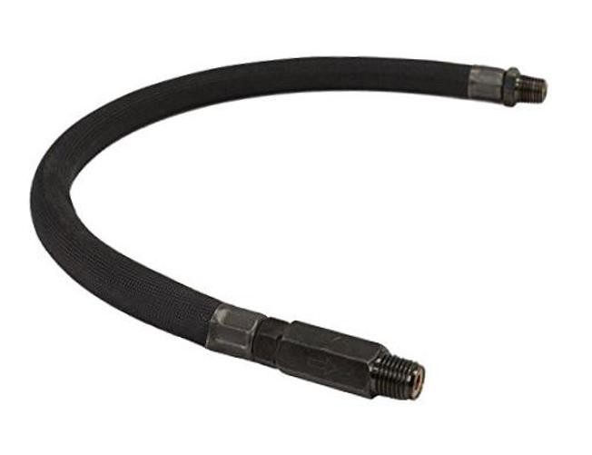 92796 Leader Hose 24&Prime; with Check Valve – Black 1/4&Prime; M to 1/4&Prime; M