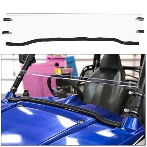 Clear Half Windshield Polycarbonate Compatible with Polaris 2008-2013 RZR 800