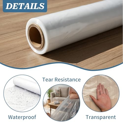 Ducting Poly Tubing, 200ftx25in Lay Flat Ducting, Flexible Polyethylene
