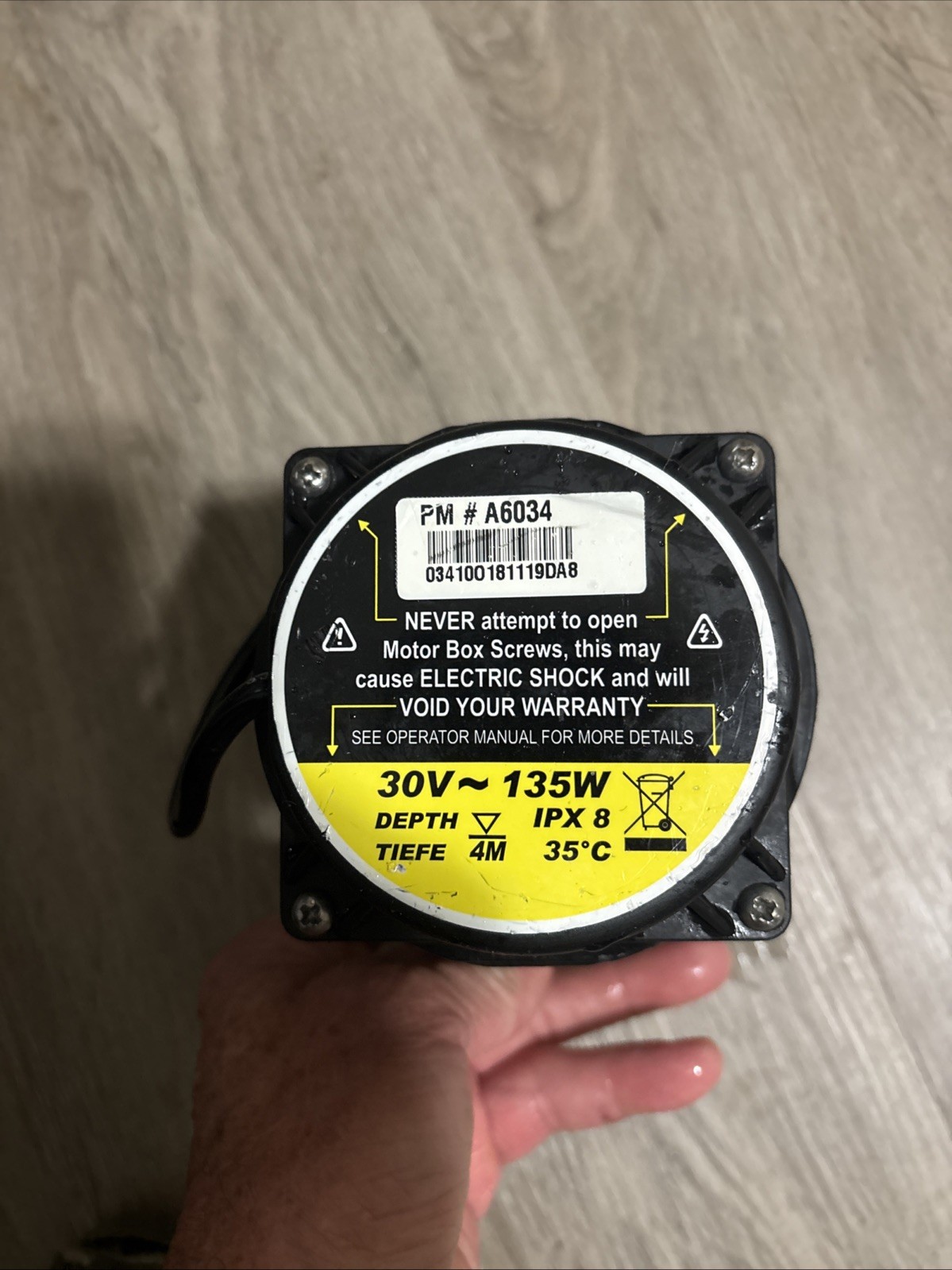 AQUABOT CLASSIC / TURBO Impeller PUMP MOTOR PART # A6034 S1A6018 PARTS ONLY