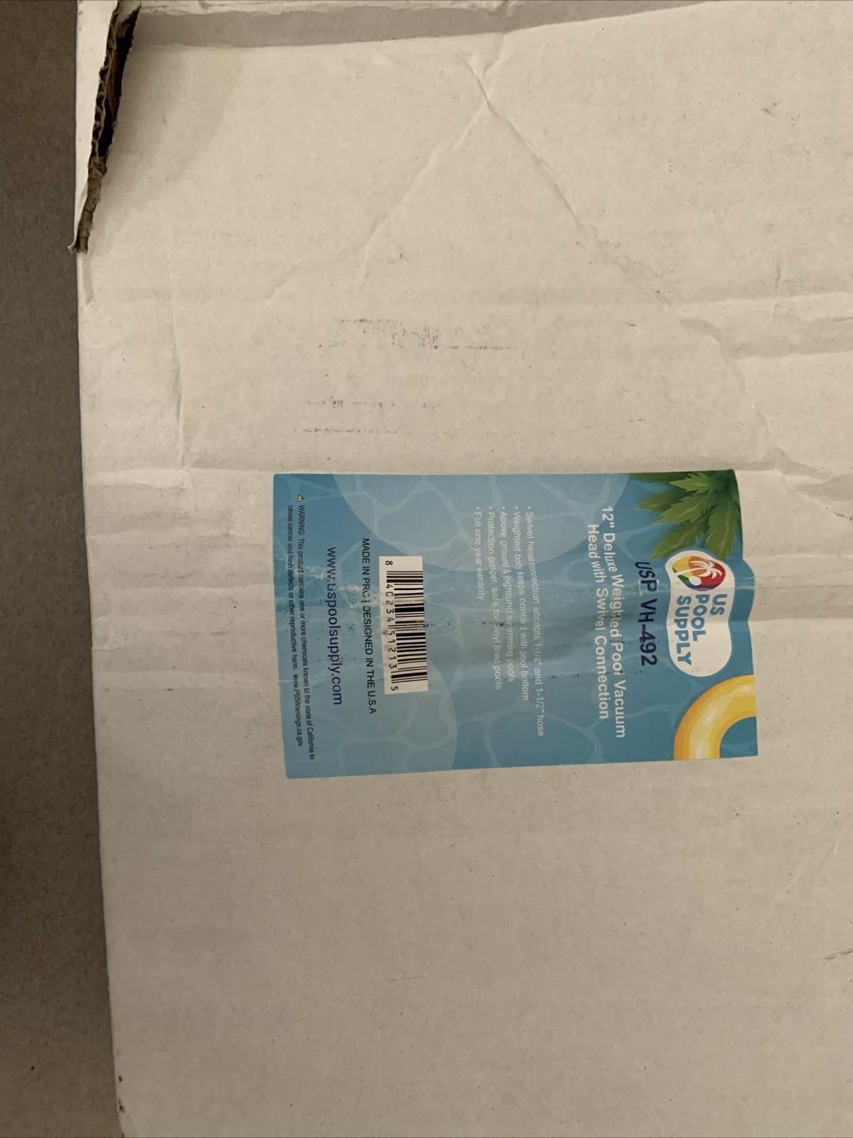 U.S. Pool Supply Deluxe Weighted Pool Vacuum Head, Protection Bumper, Liners