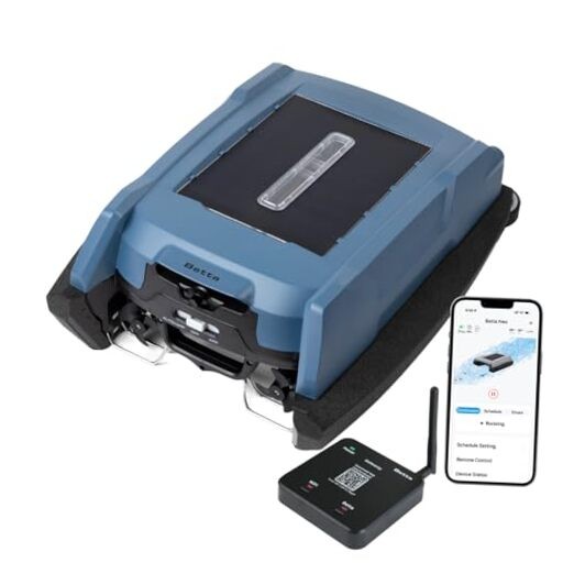 Betta Neo Solar-Powered Robotic Pool Skimmer with App Control & Ultra Long Blue