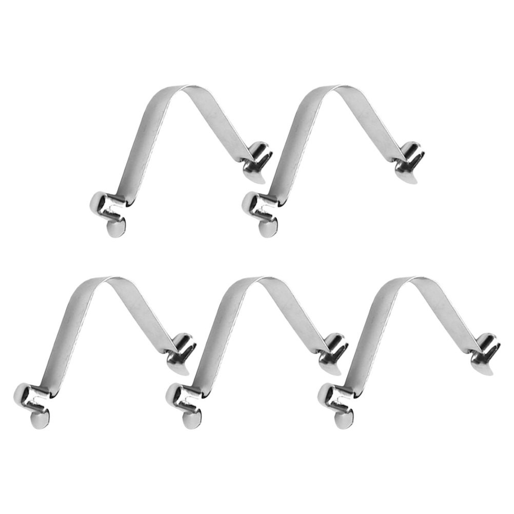 5Pcs Weather Resistant Stainless Steel V Shaped Pool Net Clips for Pool Poles