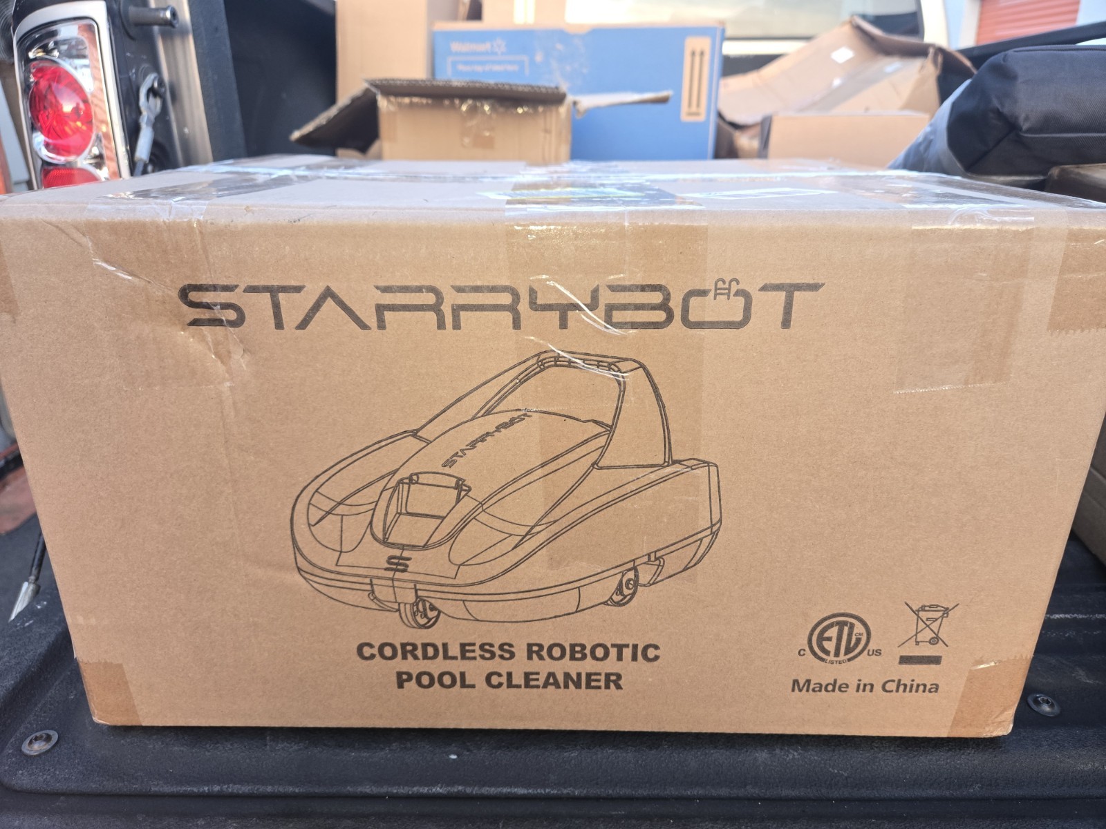 Starrybot Cordless Robotic Pool Cleaner, Portable Swimming Robotic Pool Vacuum