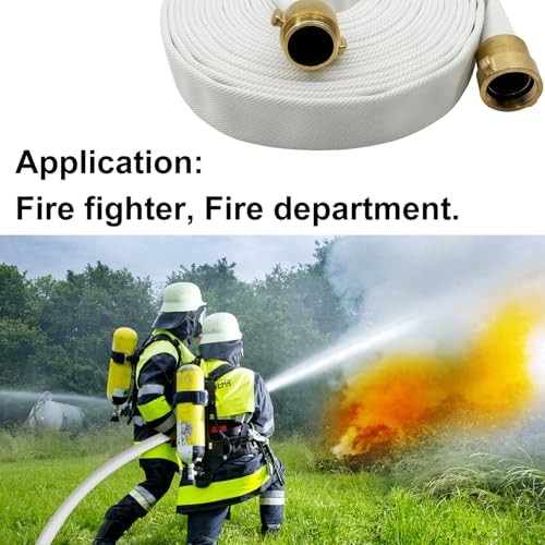 Fire Hose – 1 1/2 inches x 100&prime; Lay Flat Water Hose – 1.5inch/100ft/NST(NH)
