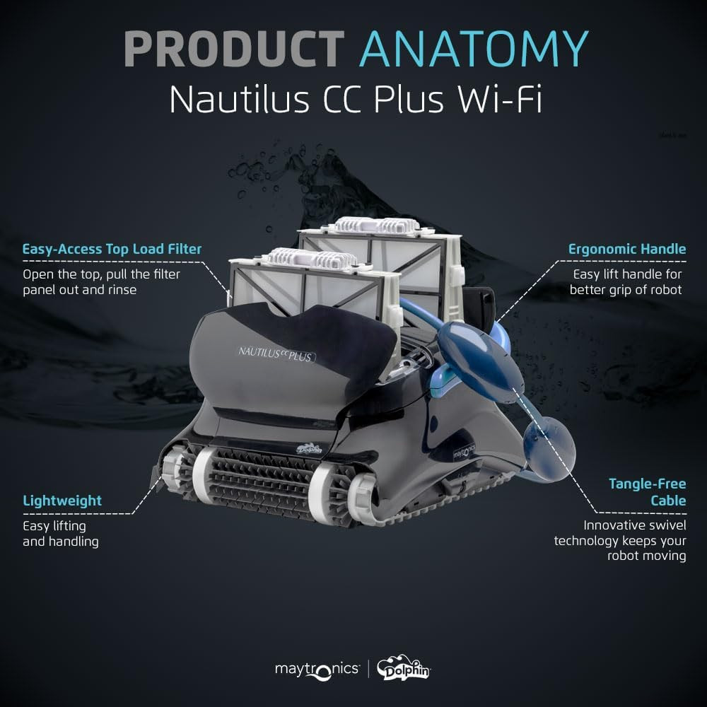 Nautilus CC plus Wi-Fi Automatic Robotic Pool Vacuum Cleaner , Always Cle