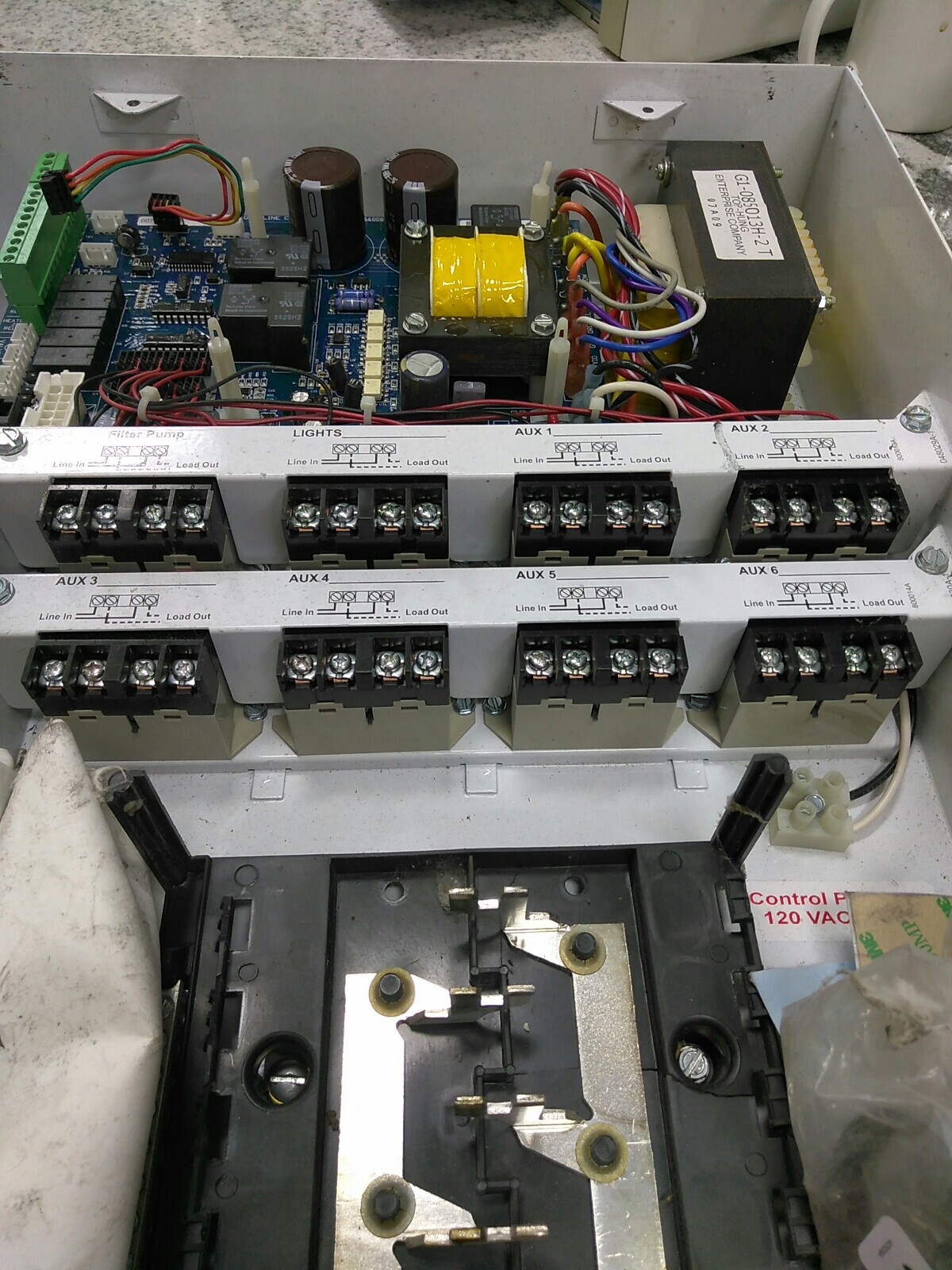 GOLDLINE Aqua LOGIC Automation CHLO RINATION AQL-PS-8 POOL Control Board (B6E