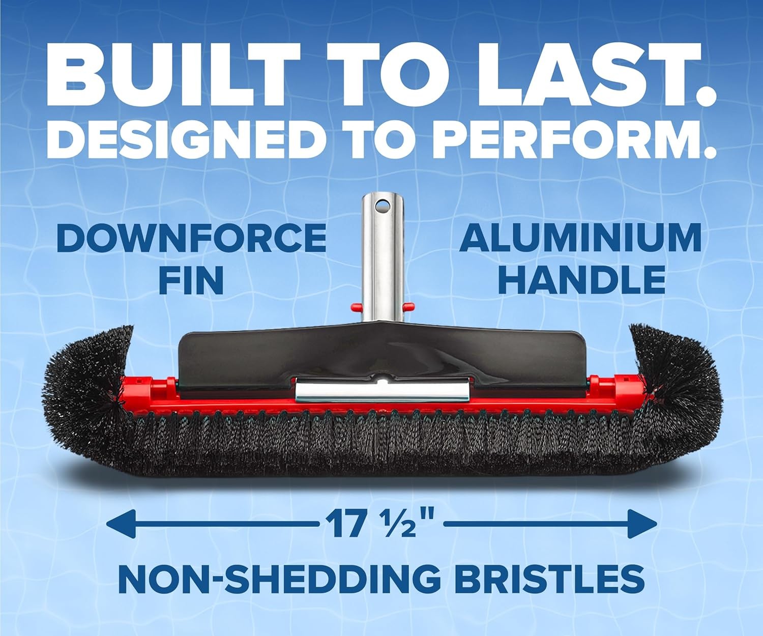 Pool Brush Head for Inground & Above Ground Pools // Heavy Duty Scrubber
