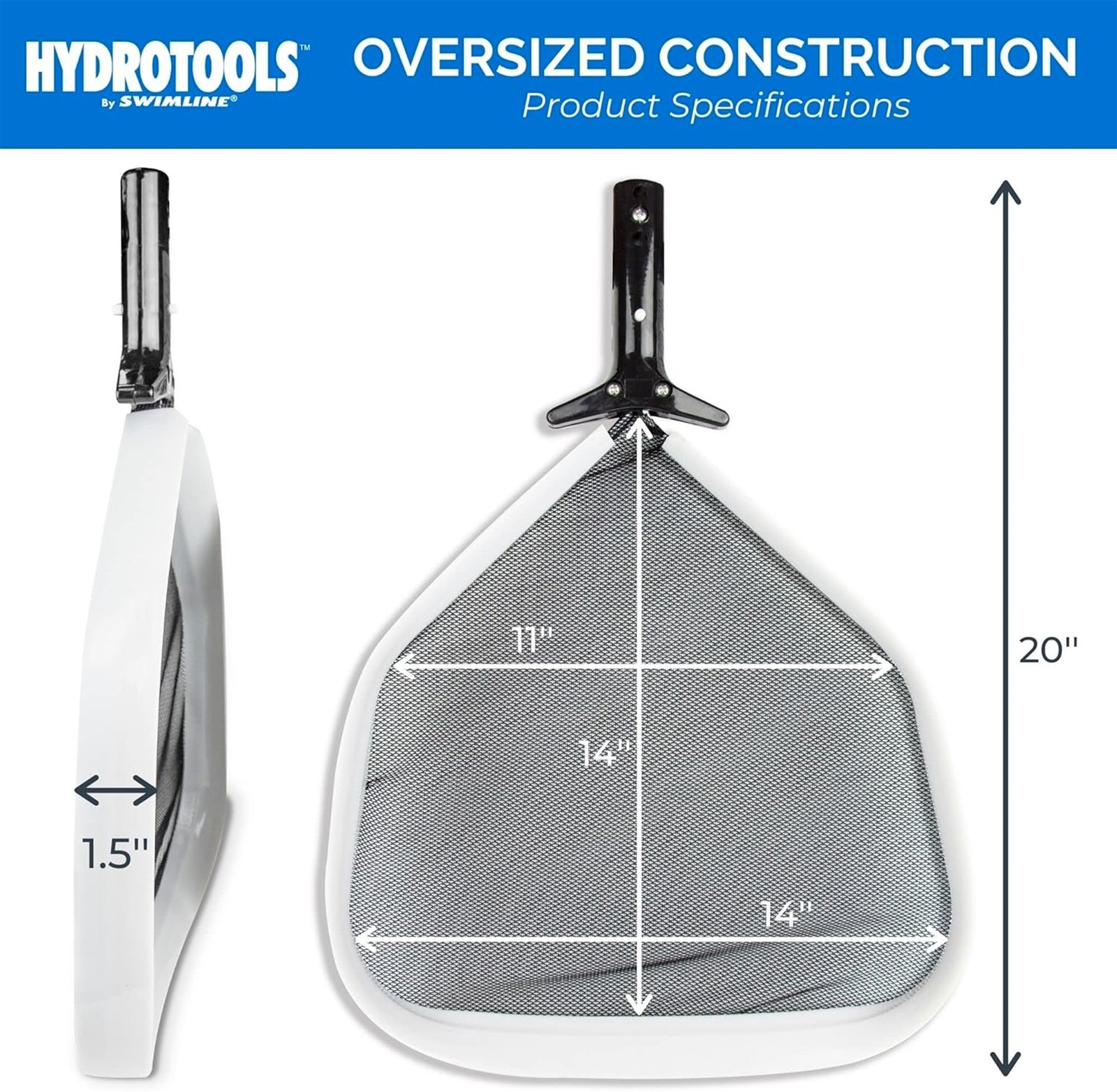 Swimline Hydrotools Professional Service Grade Swimming Pool Leaf Skimmer Net