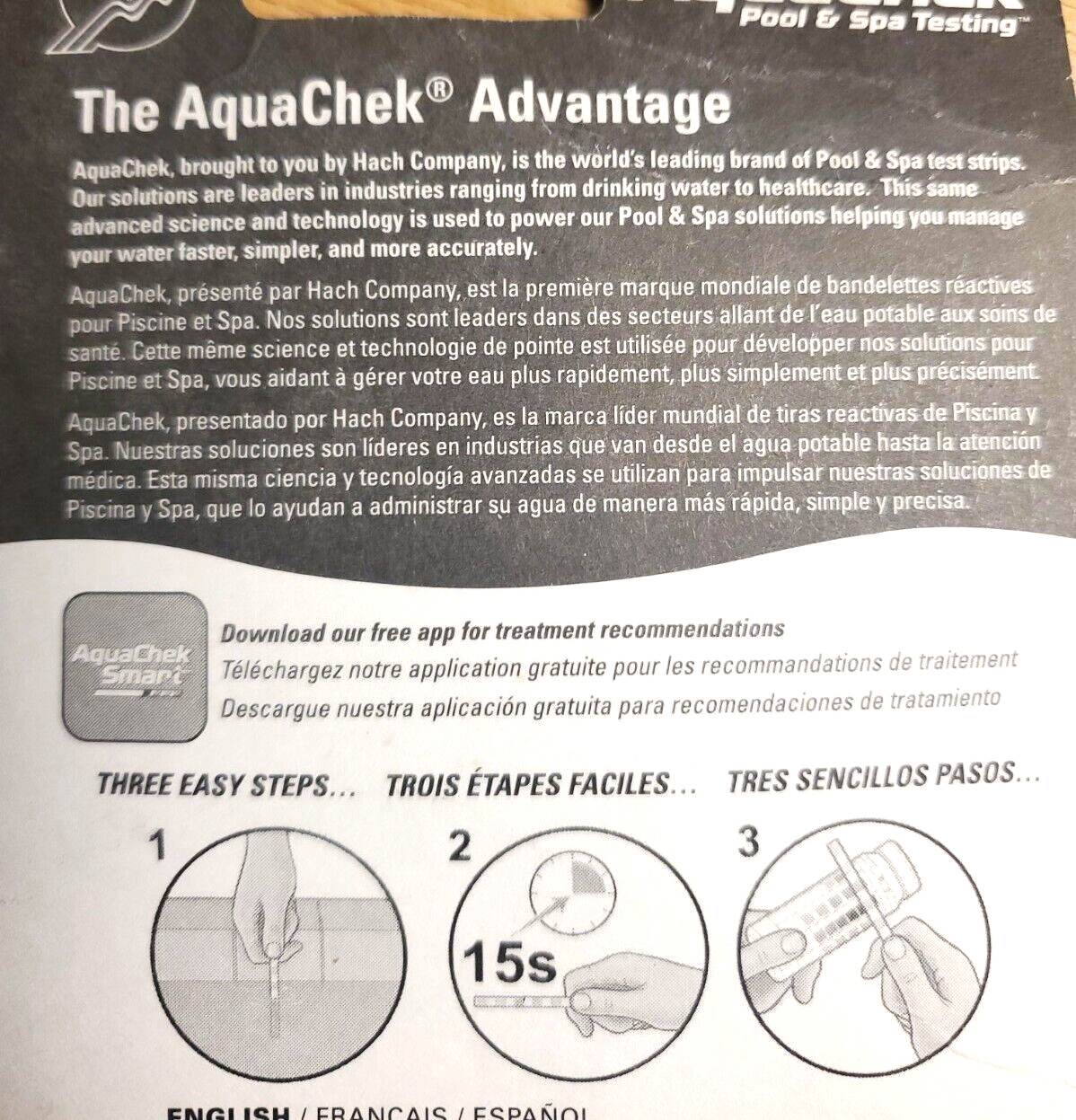 JED Pool Tools AQUACHEK pool & spa testing JED#00-AC-490