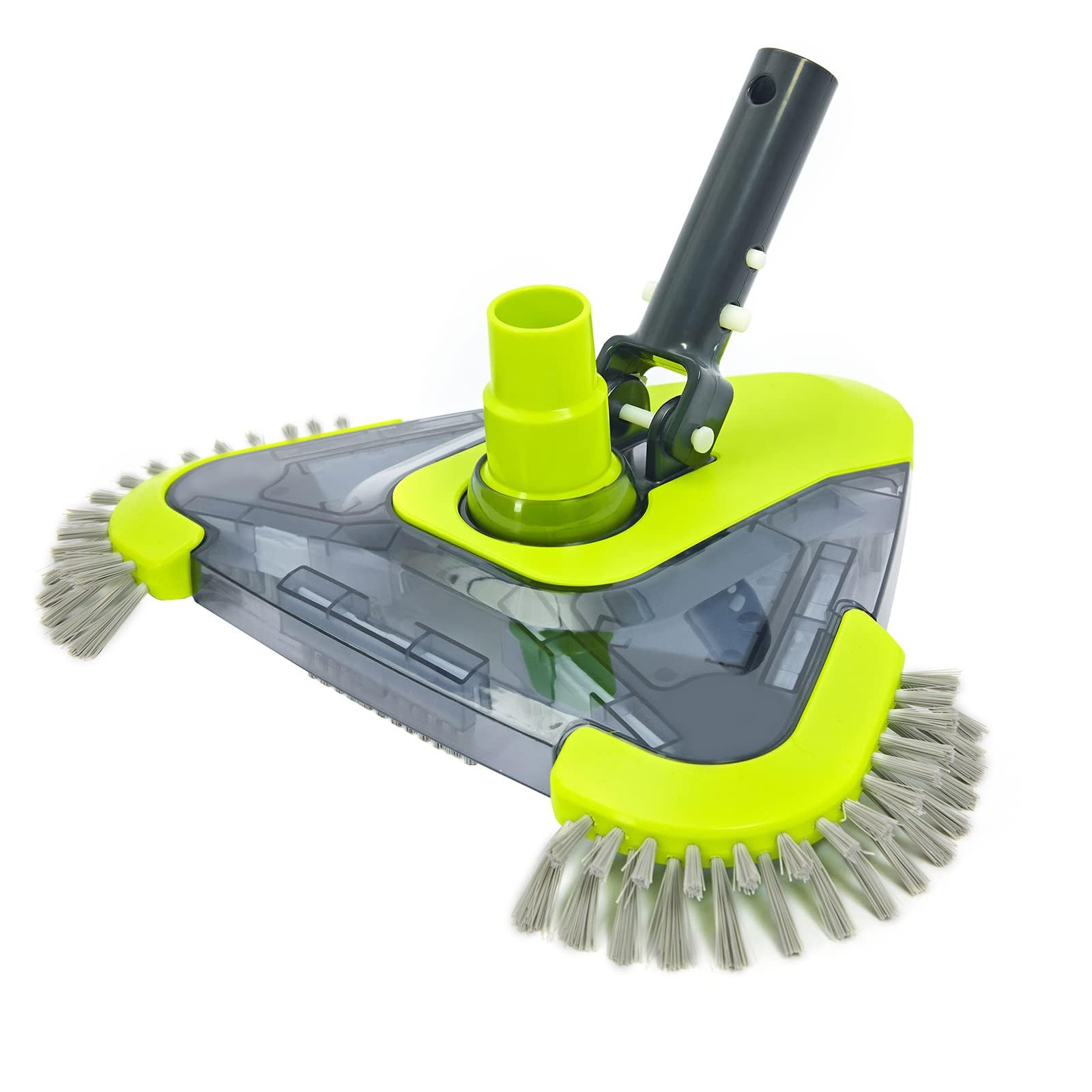 Upgrade Pool Vacuum Head with Side Brush & Universal Rotatable Hose Adapter,W…