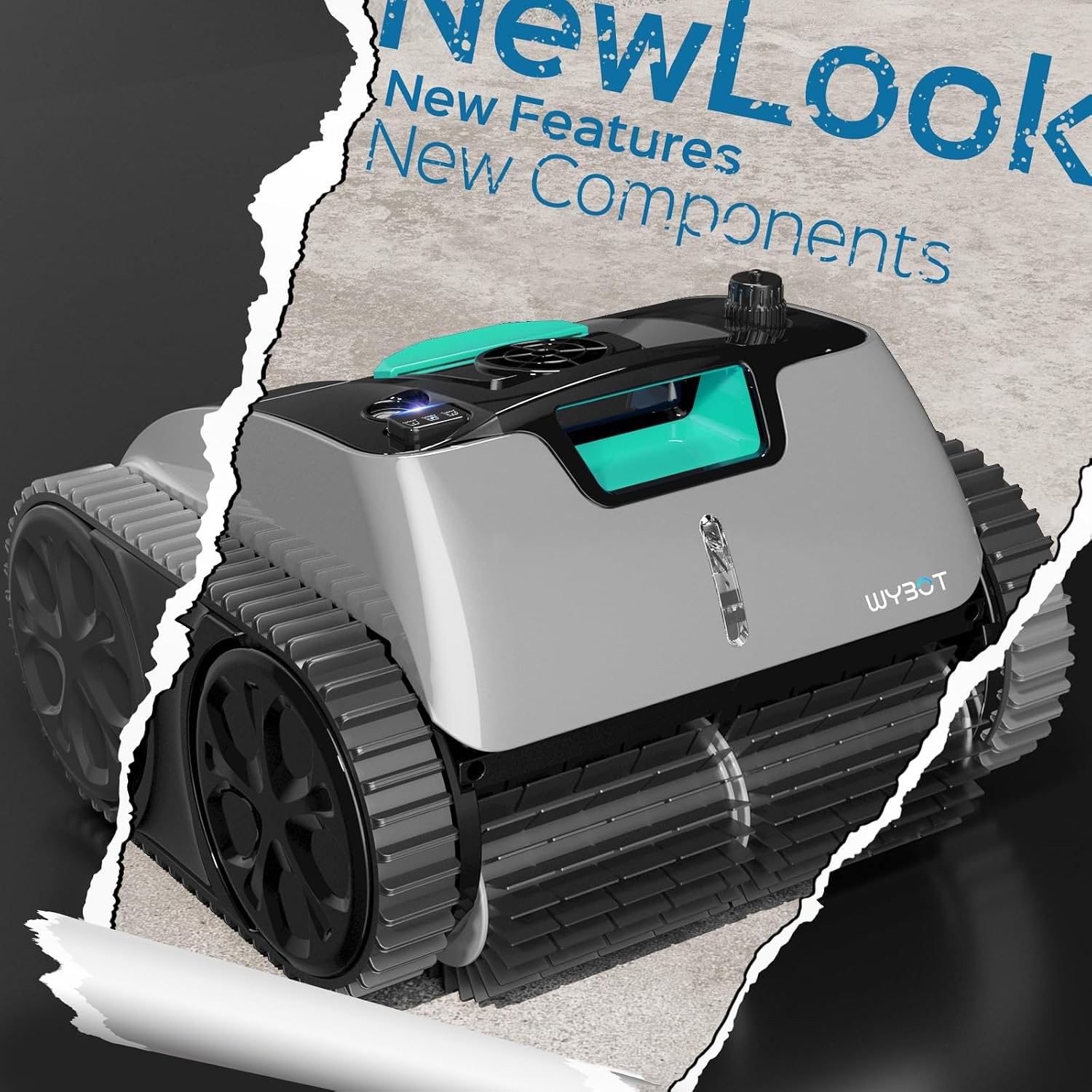 WYBOT C1PRO Pool Cleaner Wall Climb Cordless Robotic Pool Robot In-Ground Pools