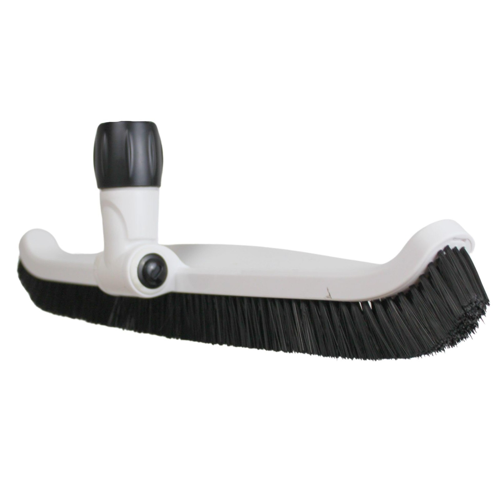 20 inch Pool Brush, Adjustable Multi-Angle Pool Wall Brush with Curved Edges …