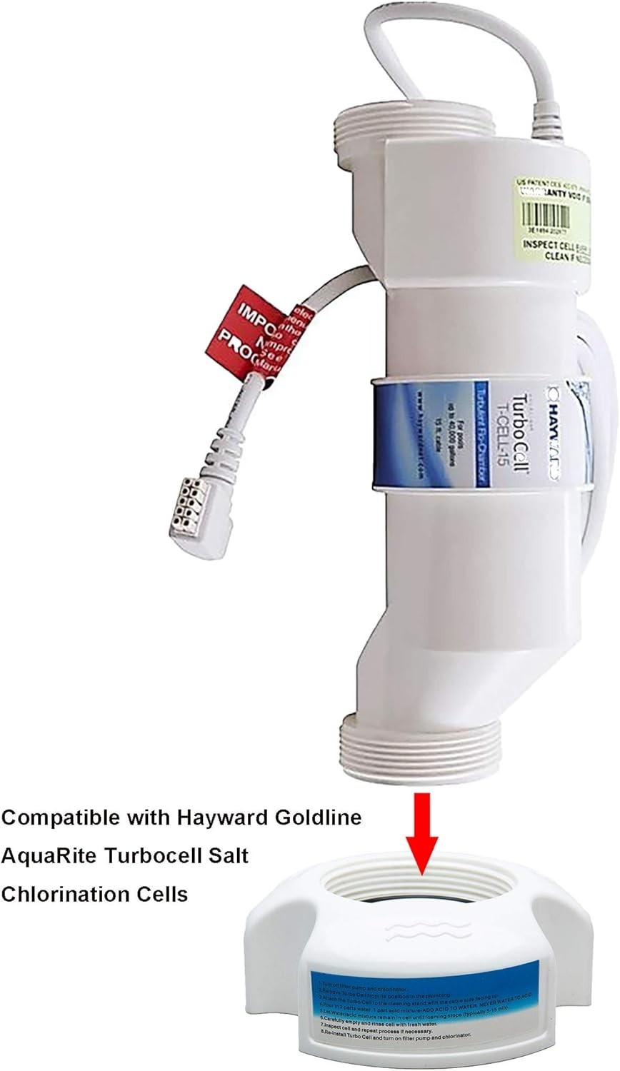 Pool Salt Cell Acid Washing Stand Compatible with Hayward Turbo Pentair