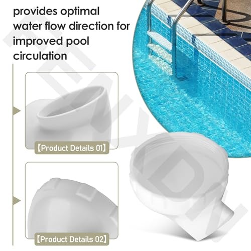 Enhanced Angled Pool Nozzle Compatible with Intex Bestway Pools 26165EH,